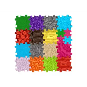 Ensemble de tapis sensoriels orthopédiques 19 en 1 XXL 19 pièces de puzzle Muffik / MFK-025-1