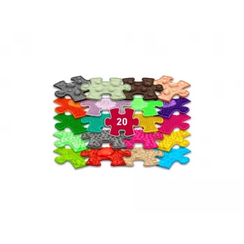 Ensemble de tapis sensoriels orthopédiques Muffik 20 en 1 Mini Puzzle 20 tapis sensoriels MFK-051