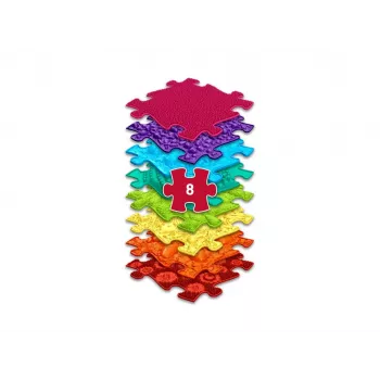 Ensemble de tapis sensoriels orthopédiques Muffik 8 en 1 Rainbow 8 tapis puzzle sensoriels Muffik / Rainbow / MFK-079