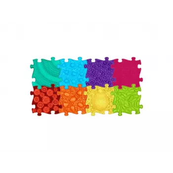 Ensemble de tapis sensoriels orthopédiques Muffik 8 en 1 Rainbow 8 tapis puzzle sensoriels Muffik / Rainbow / MFK-079