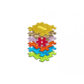 Tapis de puzzle orthopédique sensoriel 6 en 1 Medium 6 pièces Muffik MFK-023-01