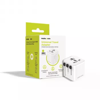 Mobile Origin adaptateur de voyage PW30 EU/UK/US/AUS, blanc