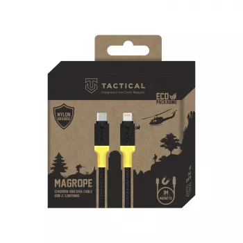Câble Tactical MagRope USB-C/Lightning noir/jaune - Données