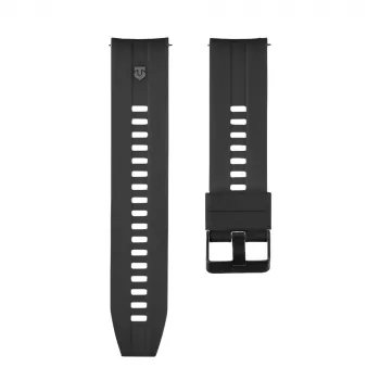 Bracelet en silicone Tactical Quick Release 22mm noir