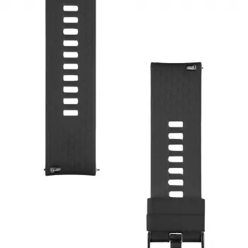 Bracelet en silicone Tactical Quick Release 22mm noir