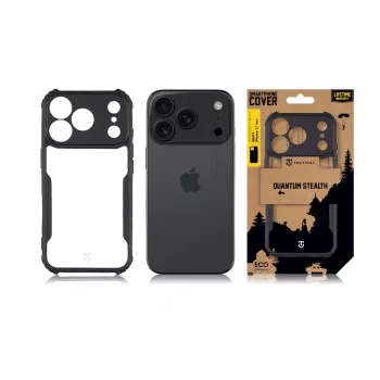 Coque arrière Tactical Quantum Stealth iPhone 17 Pro transparente/noire