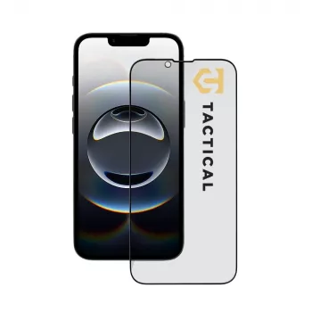 Tactical Glass Shield Privacy Stealth 5D pour iPhone 13/13 Pro/14/16e/17e noir