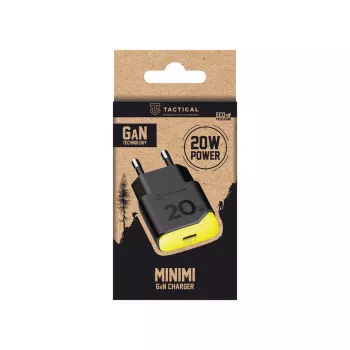 Chargeur USB-C Tactical Minimi GaN 20 W noir