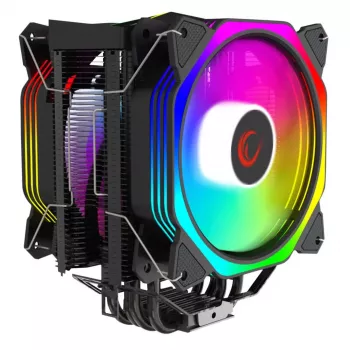 Ventilateur CPU à air Rampage Octagon C60, double tour, 2 ventilateurs ARGB 120mm, 1800RPM, LGA 1700/AM5