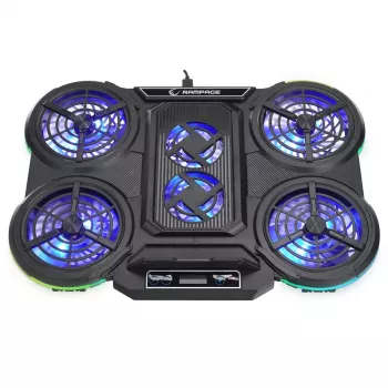 Support de refroidissement pour ordinateur portable Rampage PROTE R6, 10-17 inch, RGB
