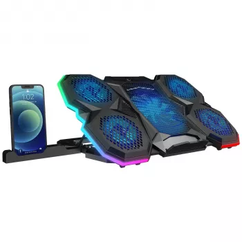 Tapis de refroidissement pour ordinateur portable réglable Rampage X-RANGER 9-17 RGB