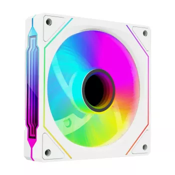 Ventilateur de boîtier Rampage 120 mm 1800RPM Infinite Loop ARGB blanc PWM