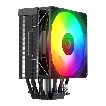 Ventilateur CPU Rampage Octagon C70 LGA1700/AM5 LCD Infinity 120mm ARGB noir