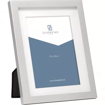 Cadre photo portrait mat Nevada Zilverstad 13x18 aluminium argent 8080002