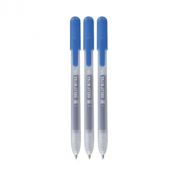 Stylo gel rétractable Gelly Roll Classic Sakura transparent 0,4 mm encre bleue