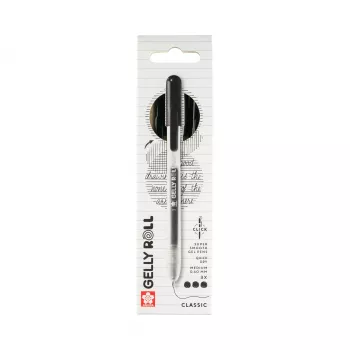 Stylo gel rétractable Gelly Roll Classic Sakura transparent 0,4 mm pointe fine