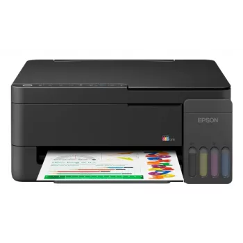 Imprimante multifonction à réservoir d'encre Epson EcoTank L3310 - Couleur - A4 - Impression, numérisation, copie - USB 2.0 - Jusqu'à 33 ppm (brouillon noir) - 5760 x 1440 DPI - 3 pl - Recto verso manuel - Alimentation 100 feuilles - 4,1 kg
