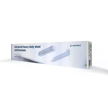Supports muraux universels renforcés en acier GEMBIRD WM-U35-01-W 35 kg blancs