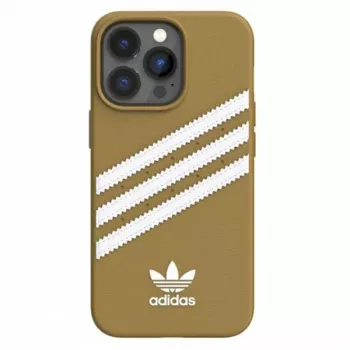 Adidas OR Coque moulée PU pour iPhone 13 Pro beige-or 47806