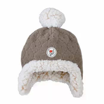 Bonnet d'hiver double couche en polaire Lodger marron Buffalo, 1-2 ans