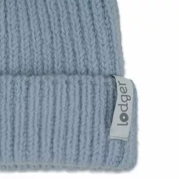 Bonnet bébé Lodger 100 % laine mérinos bleu Fogg 6-12 mois