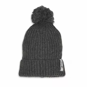Bonnet bébé Lodger 100 % laine mérinos graphite Pigeon 6-12 mois