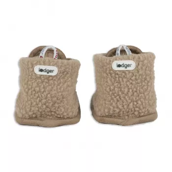 Lodger Chaussons bébé en polaire teddy beige 3-6 mois