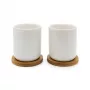 Ensemble de tasses à thé Bredemeijer Duet 1x2 200 ml avec dessous de verre en bambou 142013