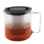 Théière Bredemeijer Emma 1,3 L en verre borosilicate avec filtre à thé en acier inoxydable 165030