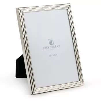 Cadre photo portrait en métal Zilverstad Elana 13x18 argent
