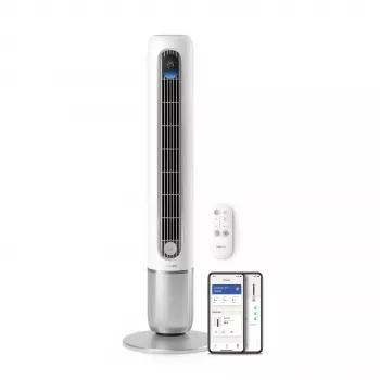 Ventilateur colonne Philips CX7550/00 7000 Series avec commande par application, blanc
