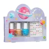 Ensemble de vernis à ongles pour enfants SOUZA! Galaxy - 3 vernis à ongles à l'eau à peler avec autocollants