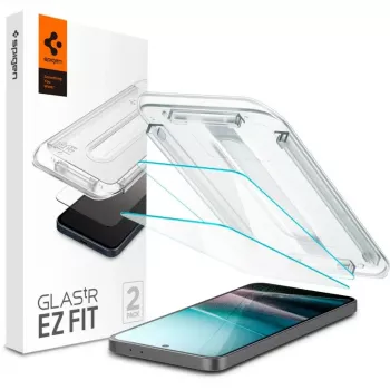 Protection d'écran en verre trempé Spigen Glas.tR EZ Fit lot de 2 pour Samsung Galaxy A36 5G transparent