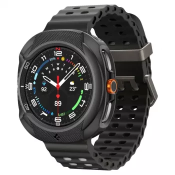 Coque Spigen Liquid Air pour Samsung Galaxy Watch 8 Classic (46 mm), noir mat (ACS09841)