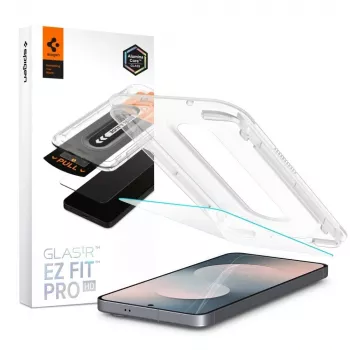 Protection d'écran en verre trempé Spigen Glas.tR EZ Fit Pro HD pour Samsung Galaxy S25 FE - transparente (lot de 2)