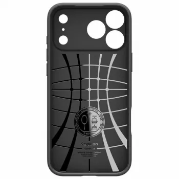 Coque Spigen Liquid Air pour iPhone 17 Pro Max, noir mat