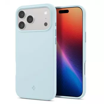 Coque Spigen Silicone Fit Mag MagSafe pour iPhone 17 Pro Max, Mute Blue