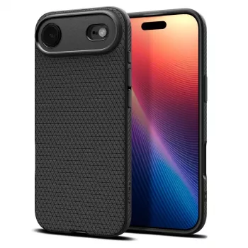 Coque Spigen Liquid Air pour iPhone 17 Air, noir mat