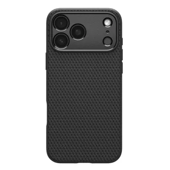 Coque Spigen Liquid Air pour iPhone 17 Pro, noir mat