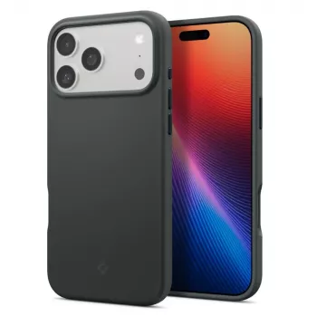 Coque Spigen Silicone Fit Mag MagSafe pour iPhone 17 Pro, Abyss Green