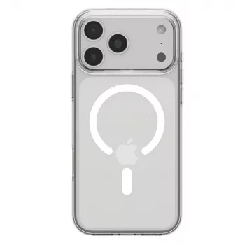 Coque Spigen Liquid Crystal Mag MagSafe pour iPhone 17 Pro Max transparent/blanc