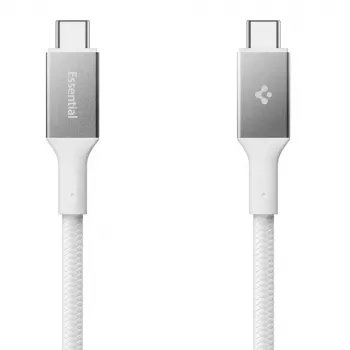 Câble SPIGEN EB10015CC Essential USB-C vers USB-C 100 W 150 cm, White