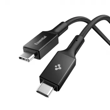 Câble USB-C vers USB-C Spigen EB24015CC Essential 240W 150 cm noir