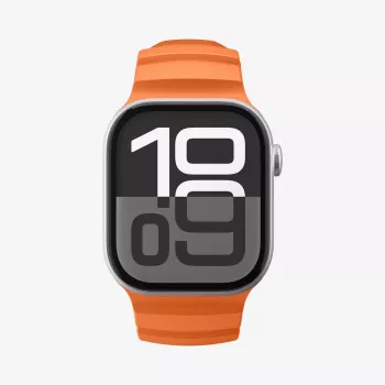 Bracelet Spigen WBS2 pour Apple Watch avec boîtier intégré pour Apple Watch 8/9/10/11/SE/Ultra (44/45/46/49 mm), Orange