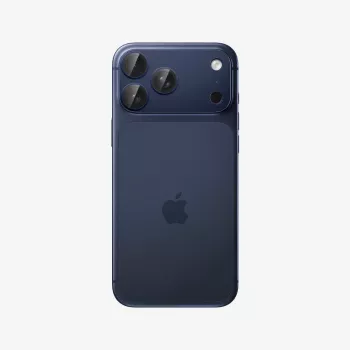 Protecteur d'objectif Spigen Optik Pro XL GLAS.TR EZ FIT pour Apple iPhone 17 Pro, bleu