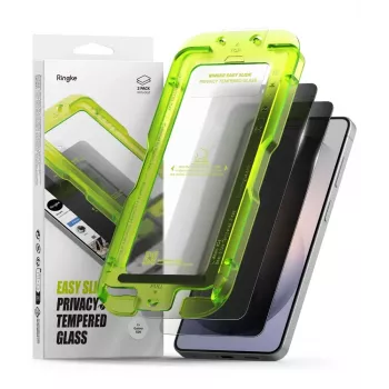 Ringke Easy Slide lot de 2 verres trempés confidentialité pour Samsung Galaxy S26