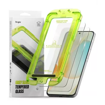 Ringke Easy Slide lot de 2 protections d'écran en verre trempé pour Samsung Galaxy A57 5G, transparent