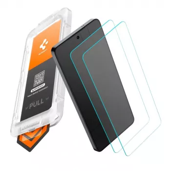Spigen Glas.TR EZ Fit Pro AC HD Protection d'écran en verre trempé pour Samsung Galaxy S26 (2-pack, transparent)