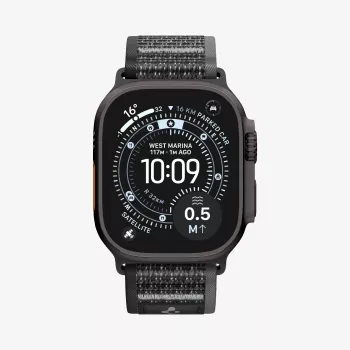 Bracelet SPIGEN ATHLEX AIR 2 pour Apple Watch 8 / 9 / 10 / 11 / SE / ULTRA (44 / 45 / 46 / 49 mm), noir actif / gris