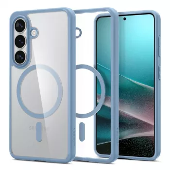 Spigen Ultra Hybrid Mag MagSafe Coque Galaxy S26 bleu clair